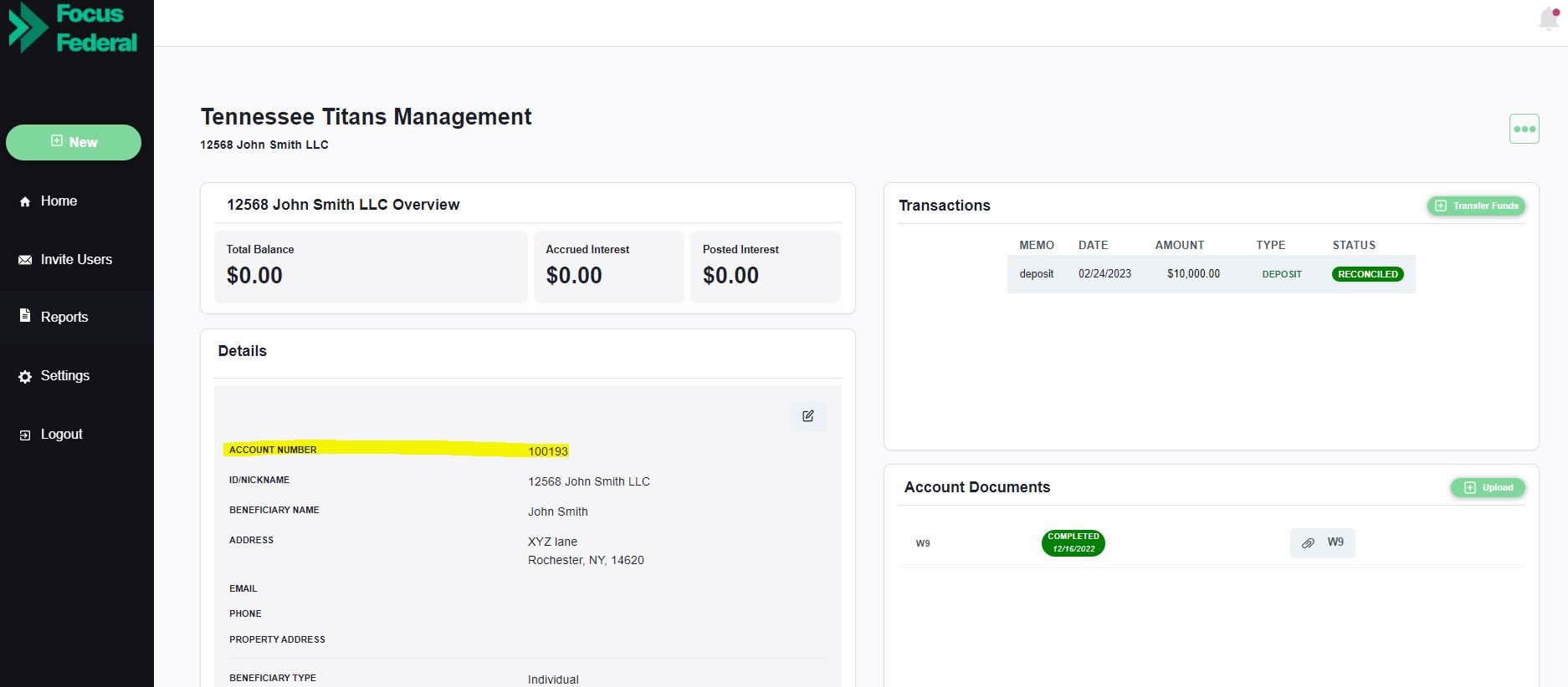 Account Number Platform Image