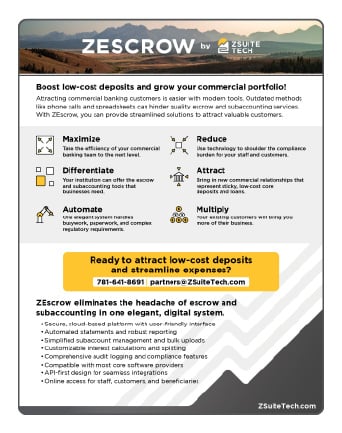 ZEscrow Information Sheet