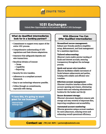 1031 Exchanges Solution overview