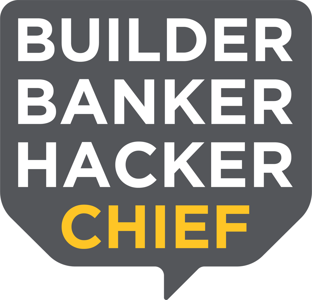 Builder, banker, hacker, chief logo