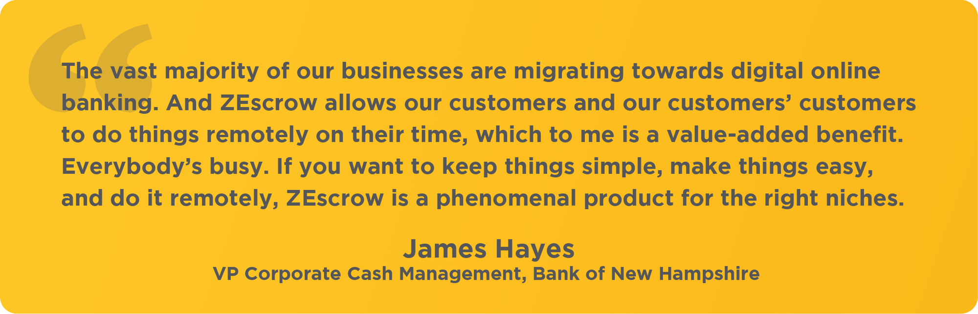 Quote from James Hayes