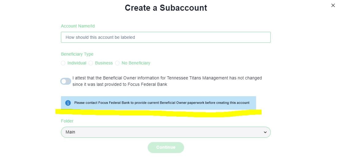 ZEscrow Subaccount Image