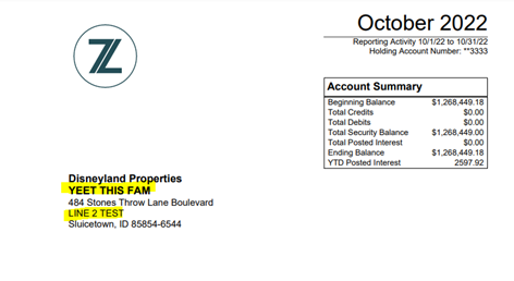 oct - two window envelope