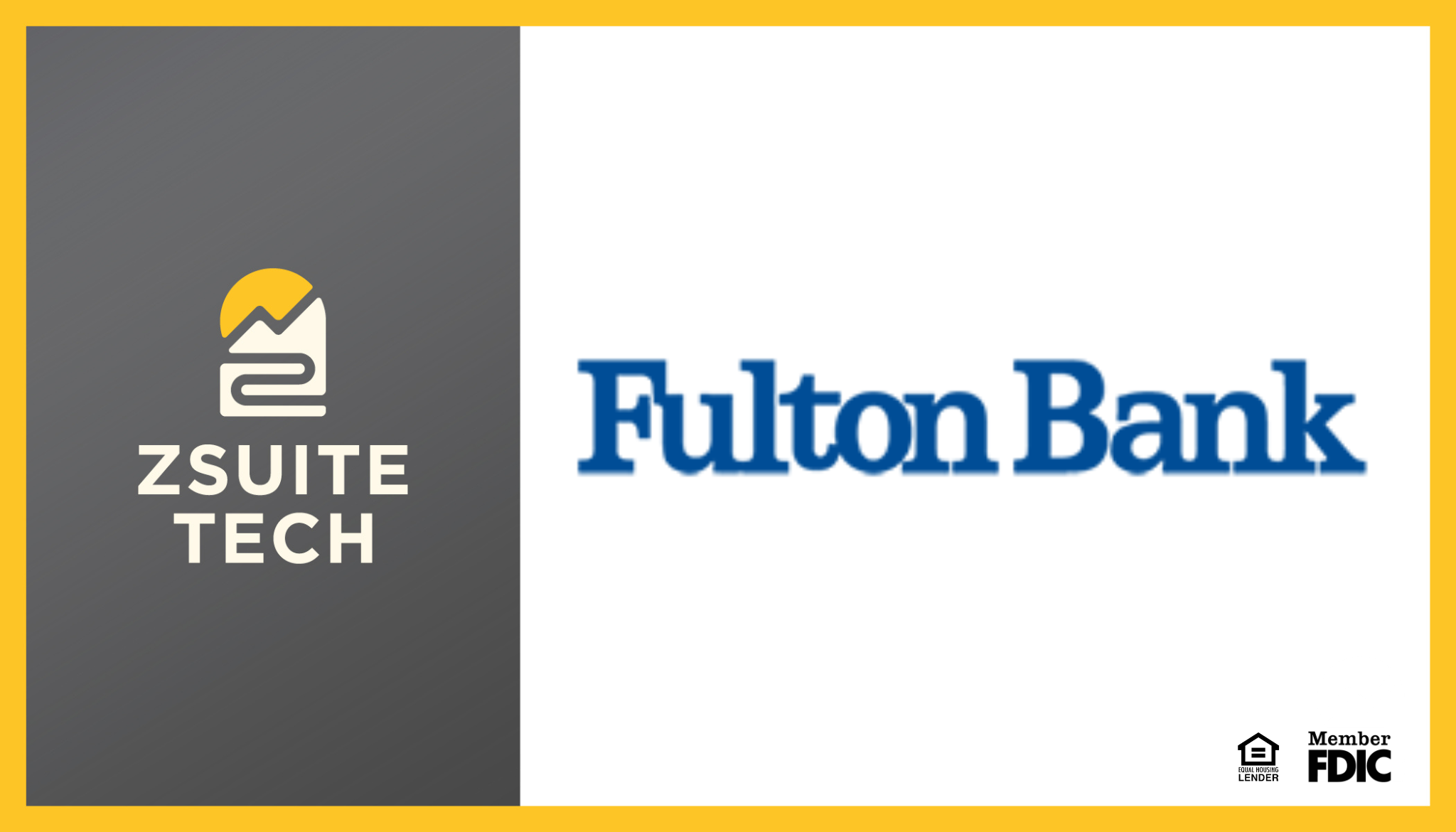 picture of Fulton Bank logo and ZSuite Tech logo