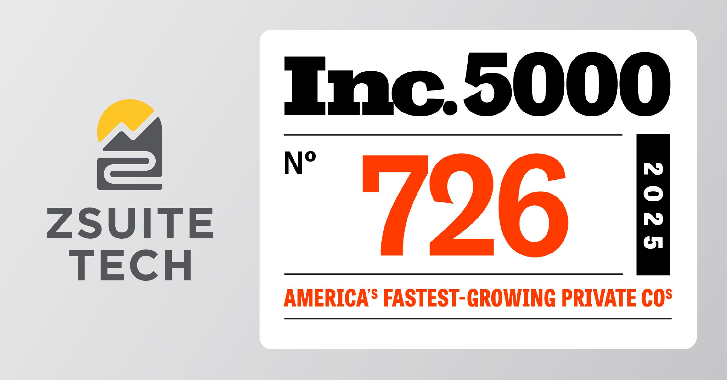 ZSuite Tech Makes the Inc. 5000 List