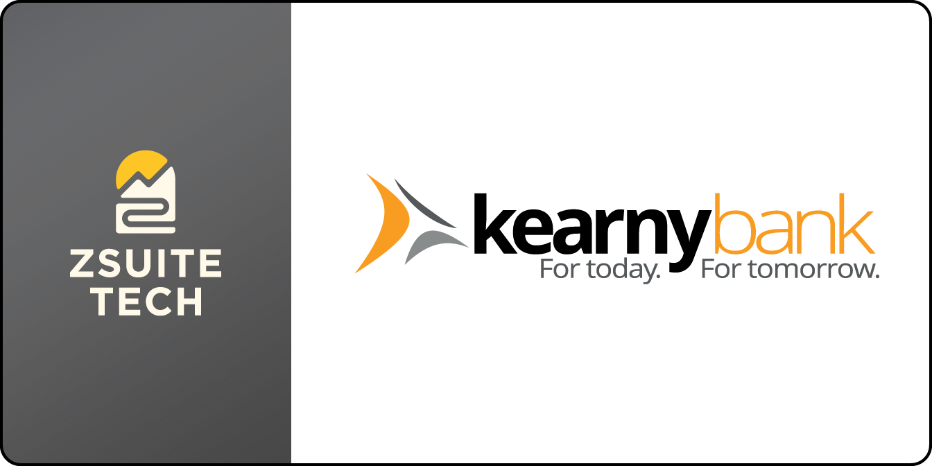 ZSuite Tech Logo and Kearny Bank Logo